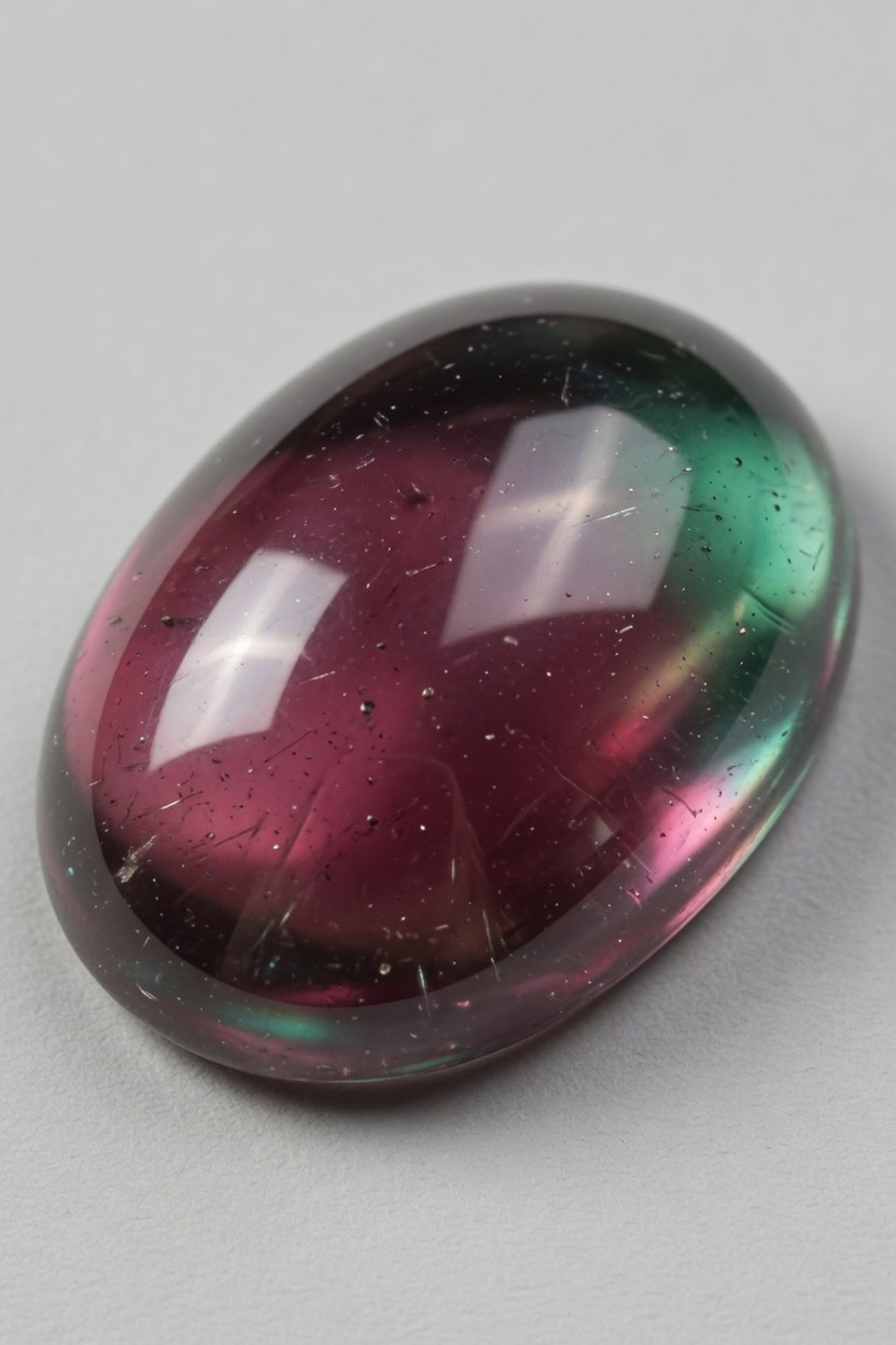 Polished Alexandrite cabochon