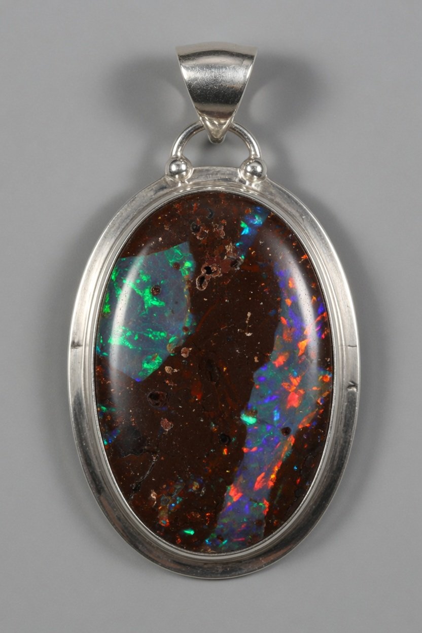 Sterling silver Boulder Opal jewelry