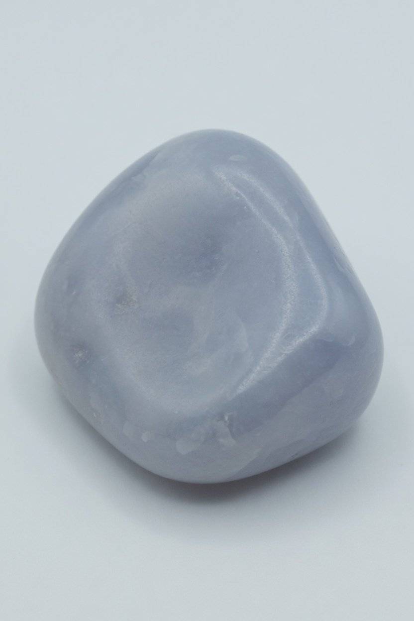 Tumbled chalcedony freeform with smooth finish