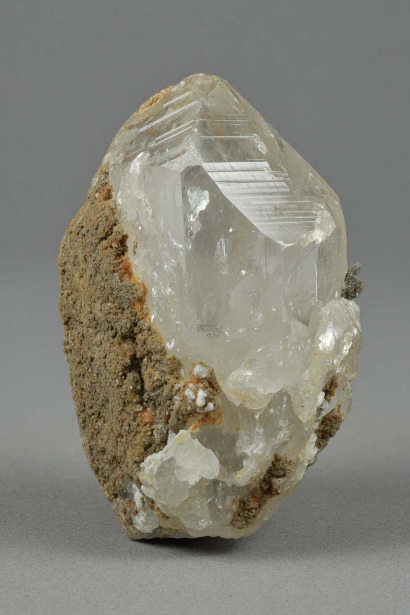 Raw phenakite crystal specimen