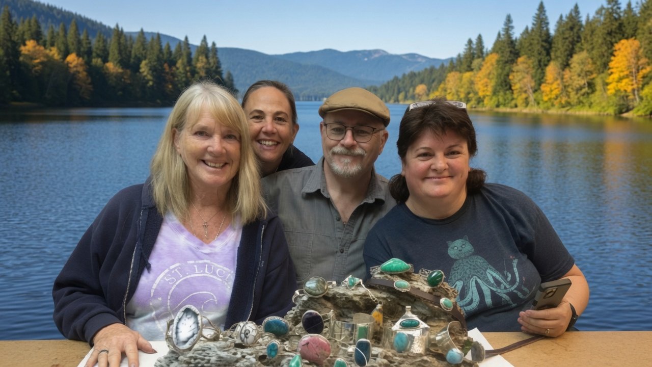 The SilversmithingClass.com studio on Saunders Lake, North Bend, Oregon