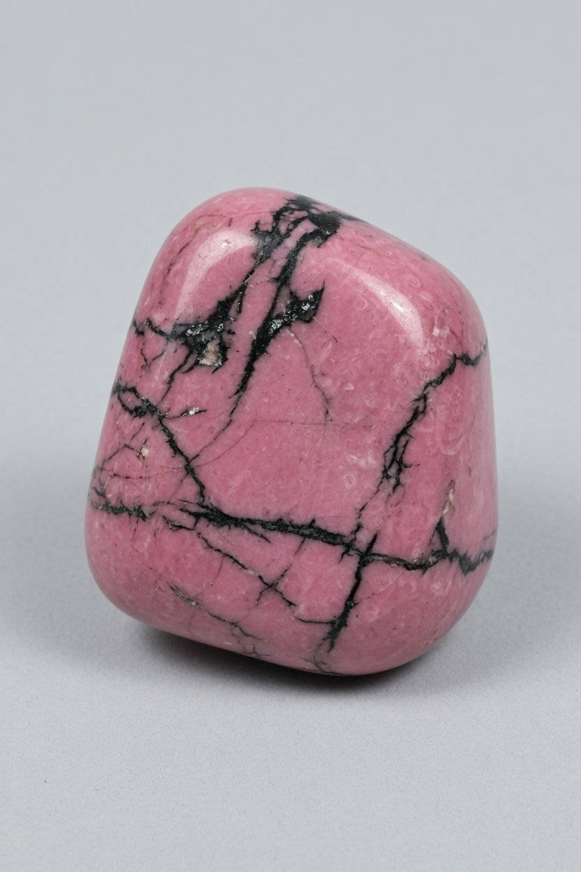 Polished Rhodonite cabochon
