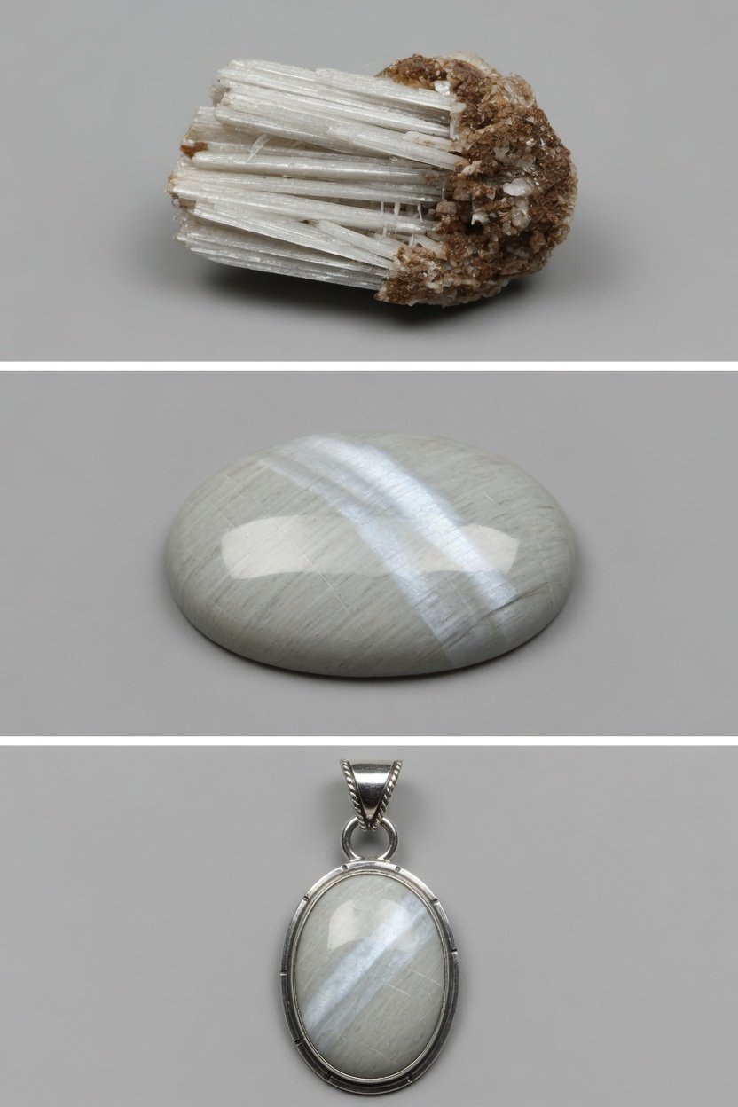 Sterling silver Sillimanite jewelry