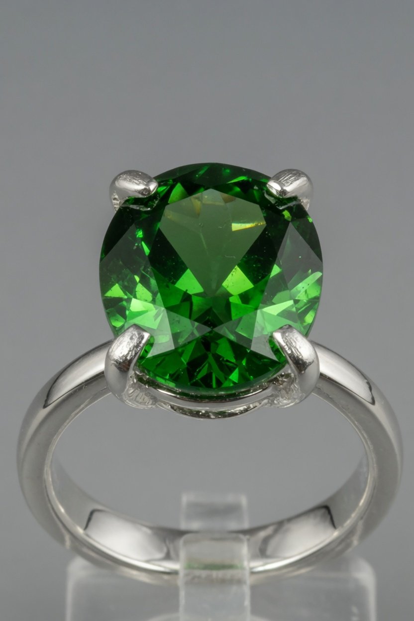 Sterling silver Tsavorite jewelry