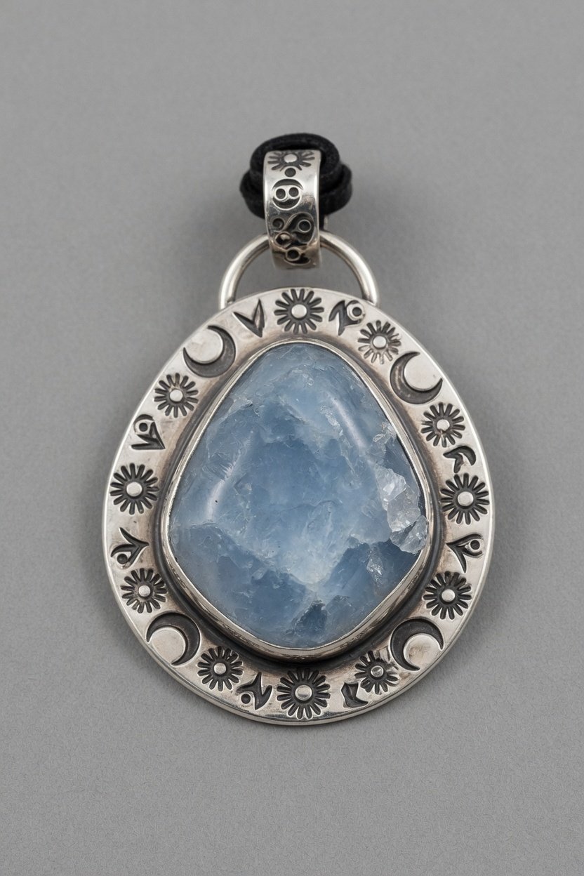 Sterling silver Celestite jewelry