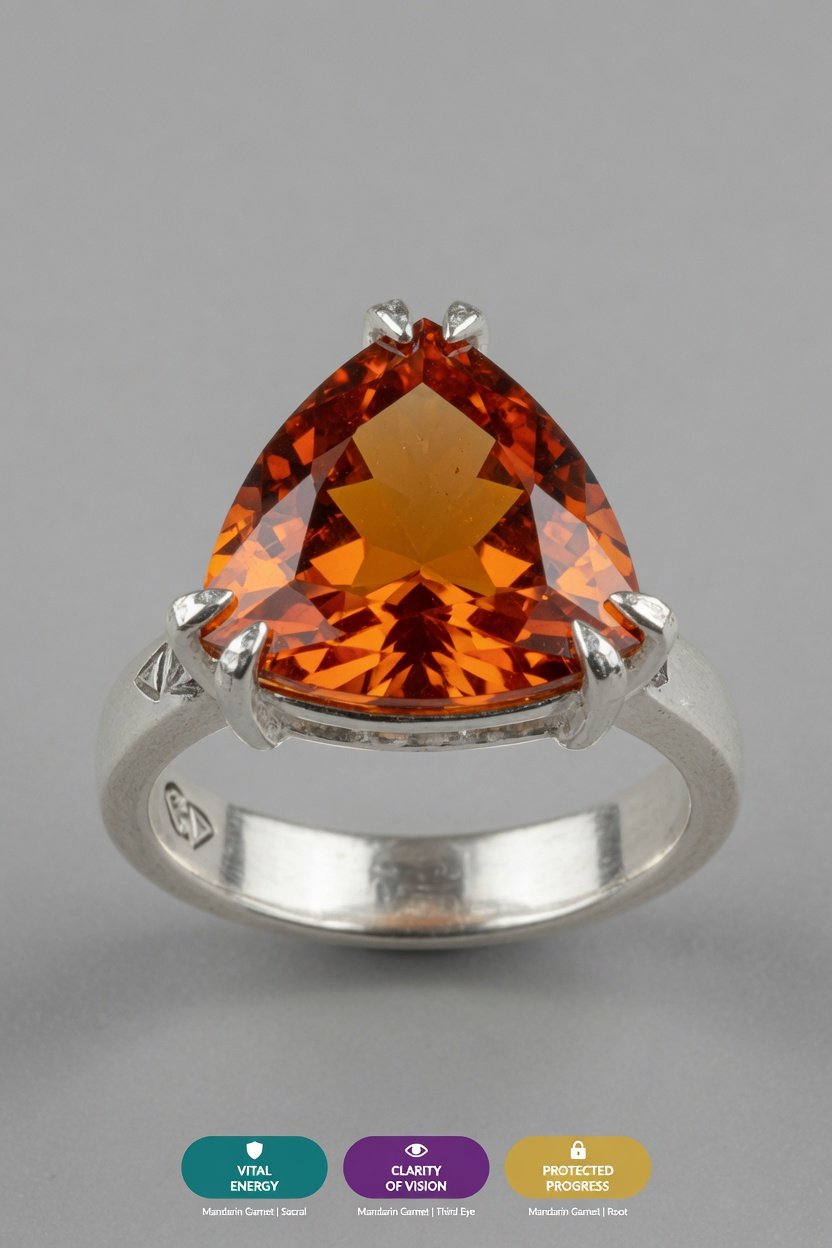 Sterling silver Mandarin Garnet jewelry