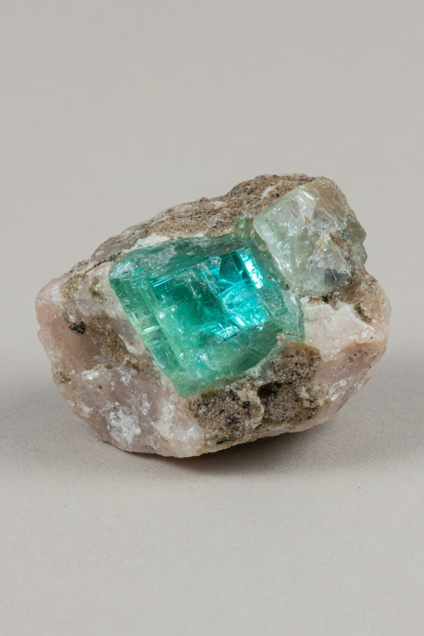 Raw Paraiba Tourmaline showing natural color
