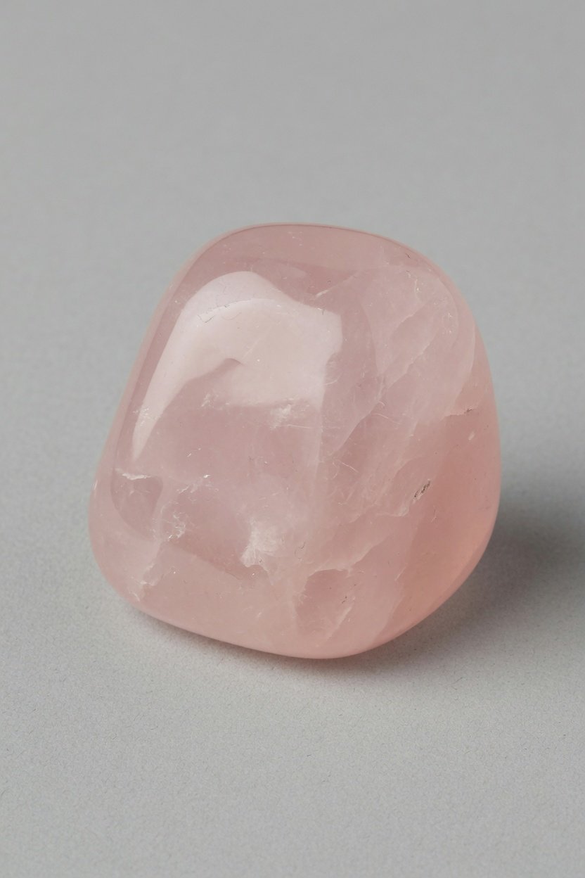 Polished tumbled Rose Quartz loose stone