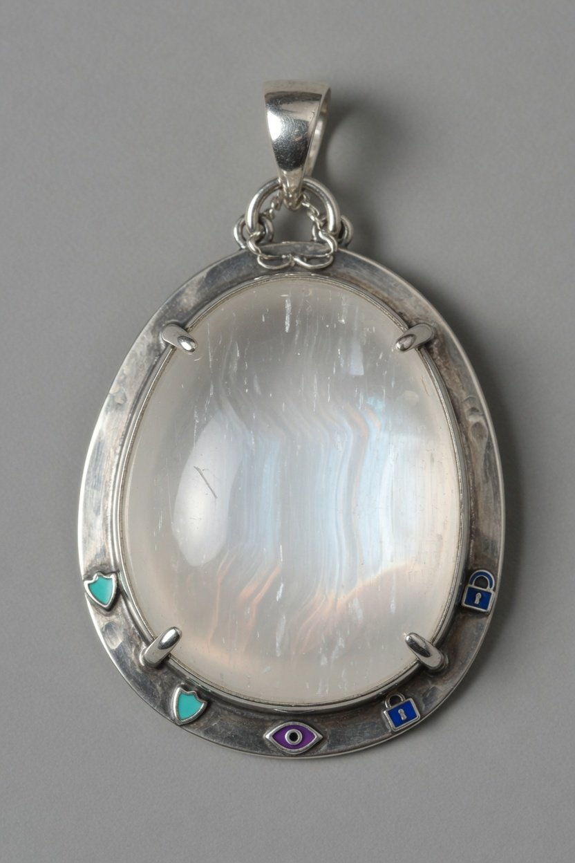 Sterling silver Selenite jewelry