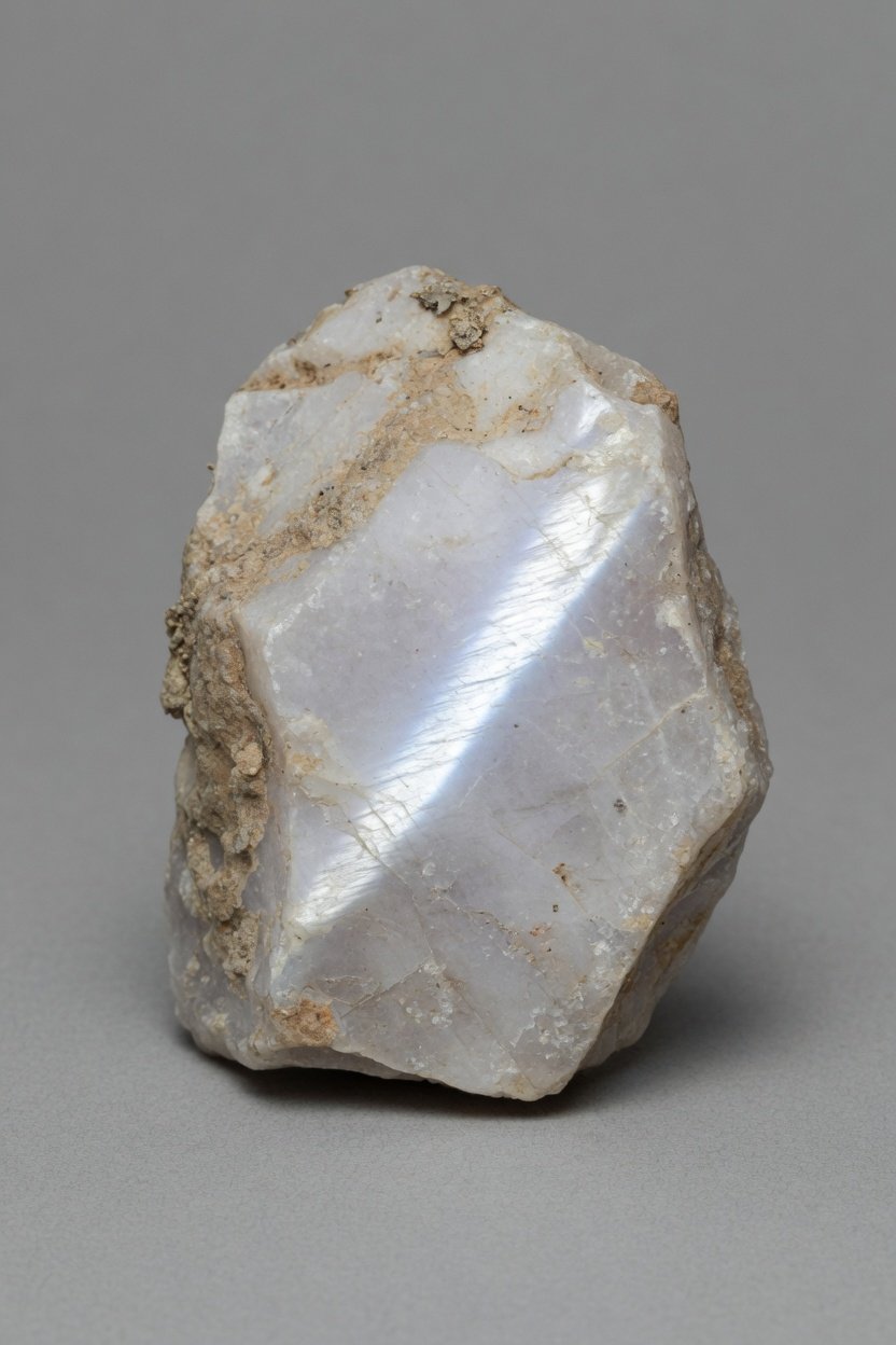 Raw Cat's Eye Moonstone showing natural color