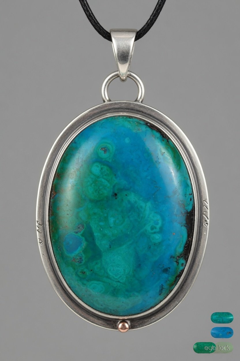 Sterling silver Chrysocolla jewelry