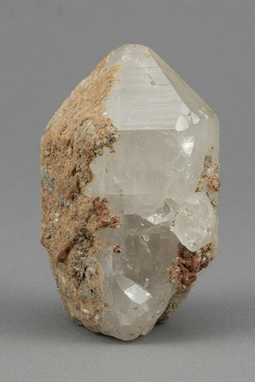 Raw Goshenite (White Beryl) showing natural color